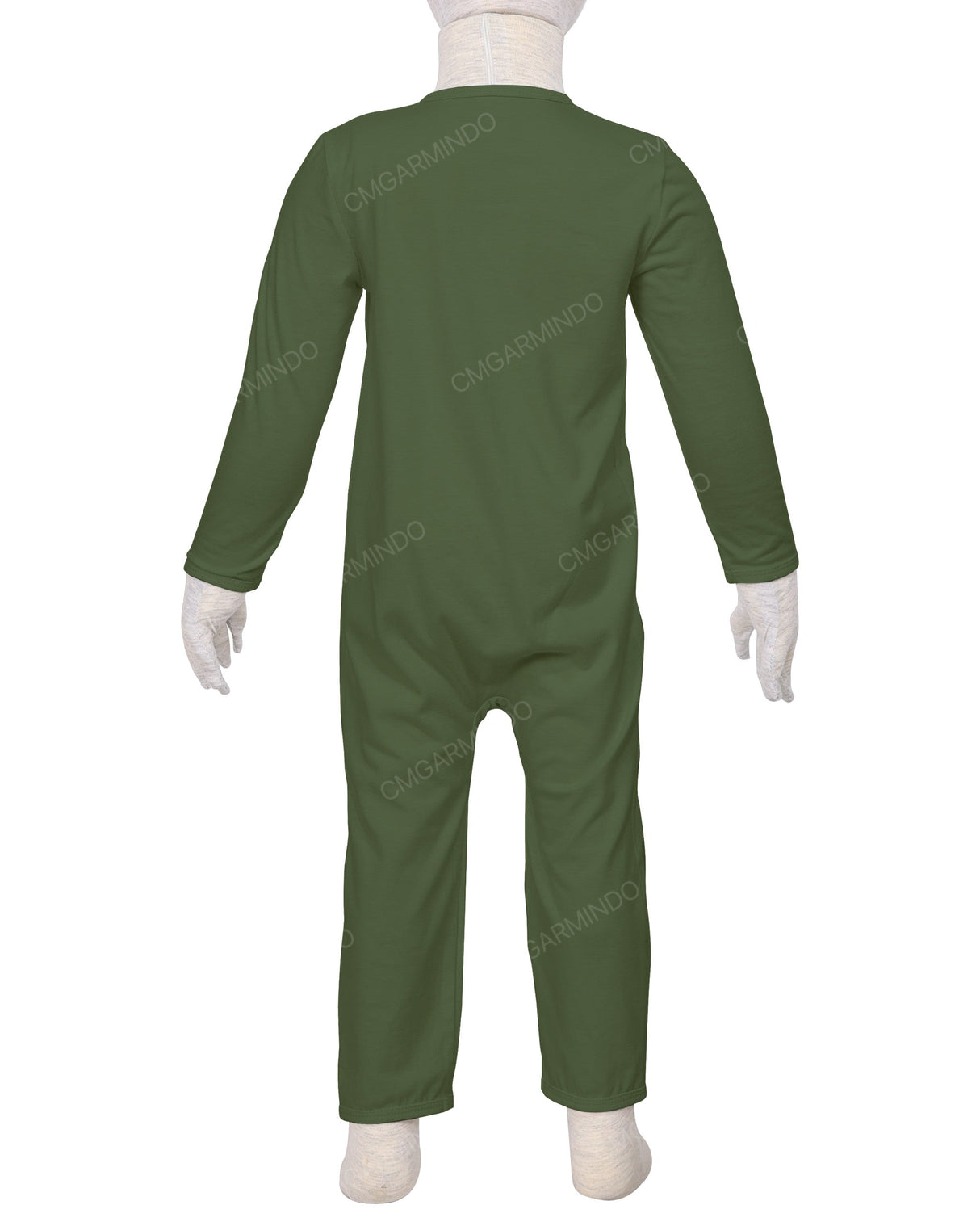 Long Sleeve Binding Zip-Up Pants Onesie