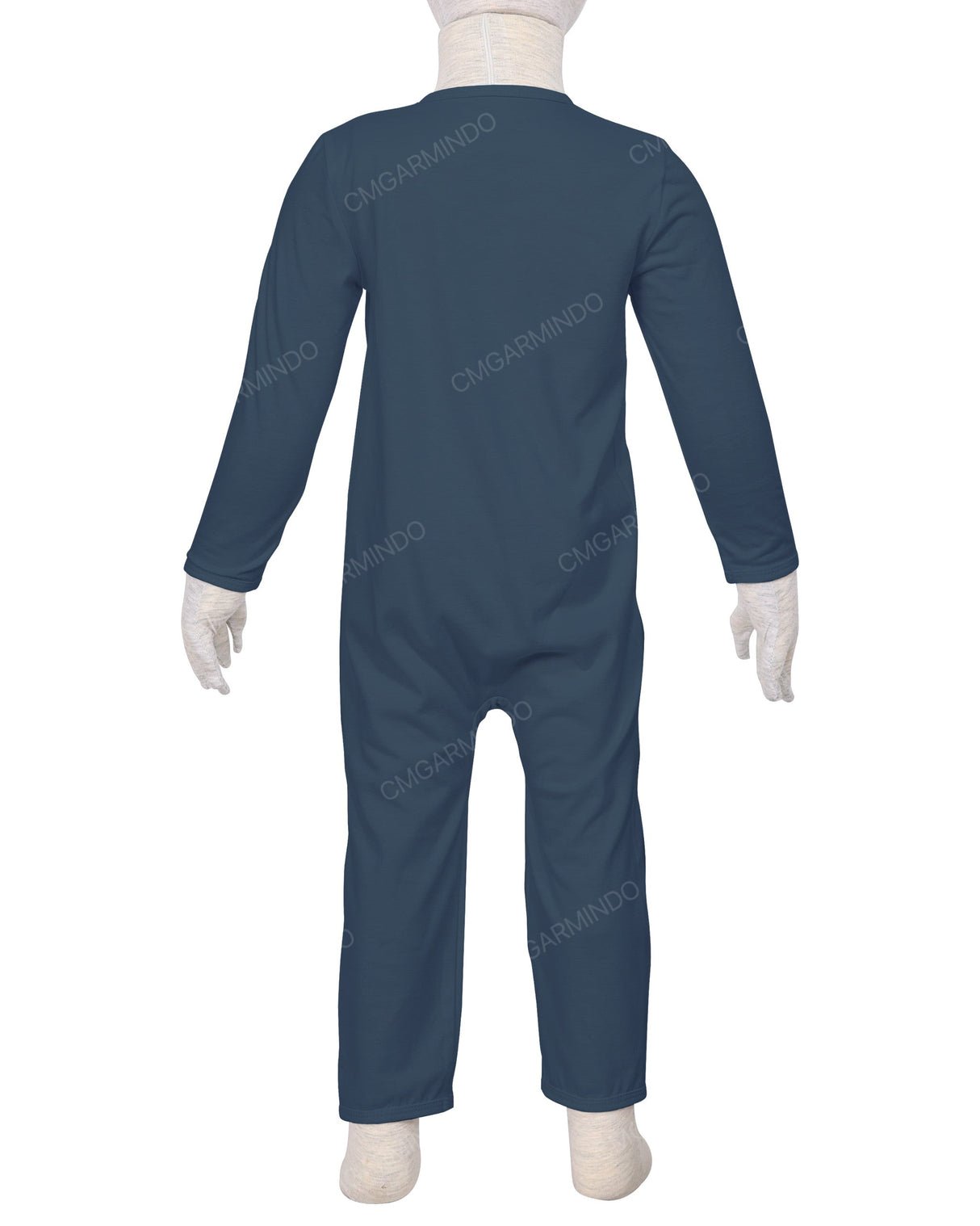 Long Sleeve Binding Zip-Up Pants Onesie
