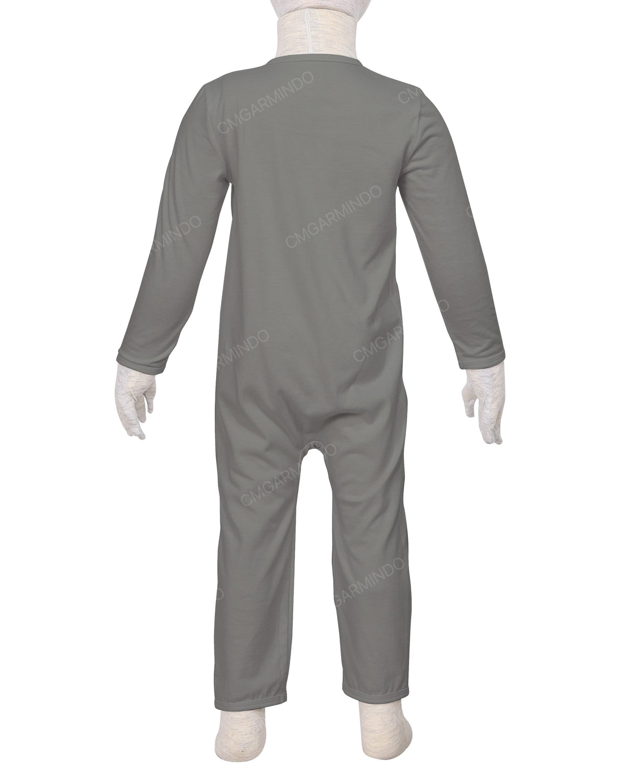 Long Sleeve Binding Zip-Up Pants Onesie