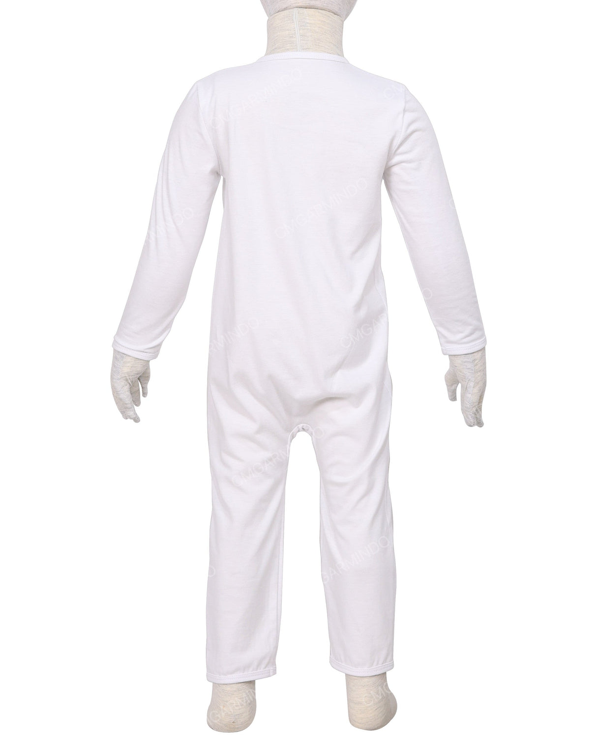 Long Sleeve Binding Zip-Up Pants Onesie