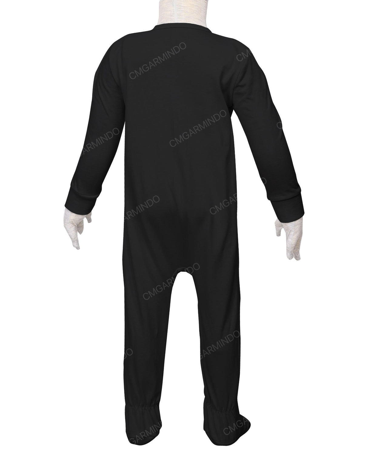 Long Sleeve Zip-Up Pants Feet Onesie