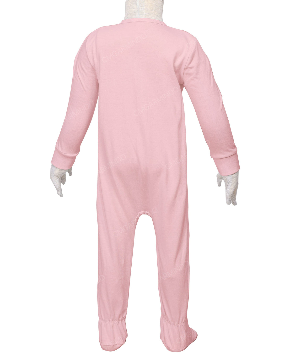 Long Sleeve Zip-Up Pants Feet Onesie