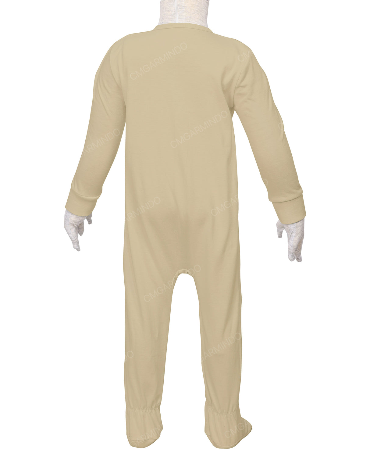 Long Sleeve Zip-Up Pants Feet Onesie