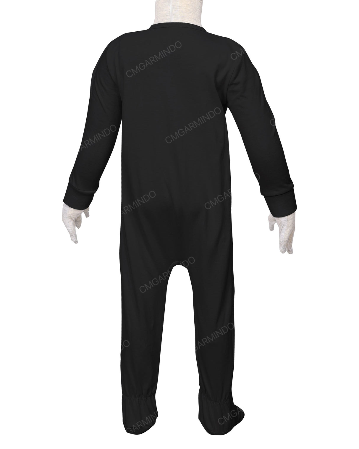 Long Sleeve Zip-Up Pants Feet Onesie