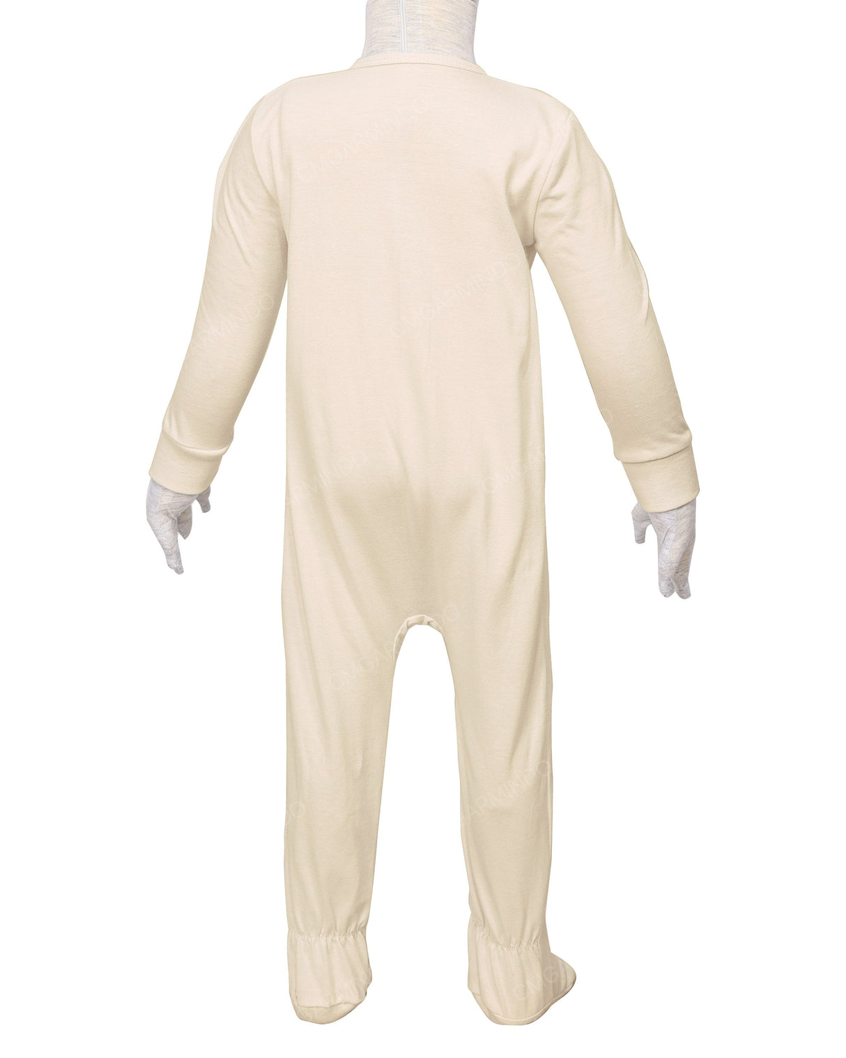 Long Sleeve Zip-Up Pants Feet Onesie