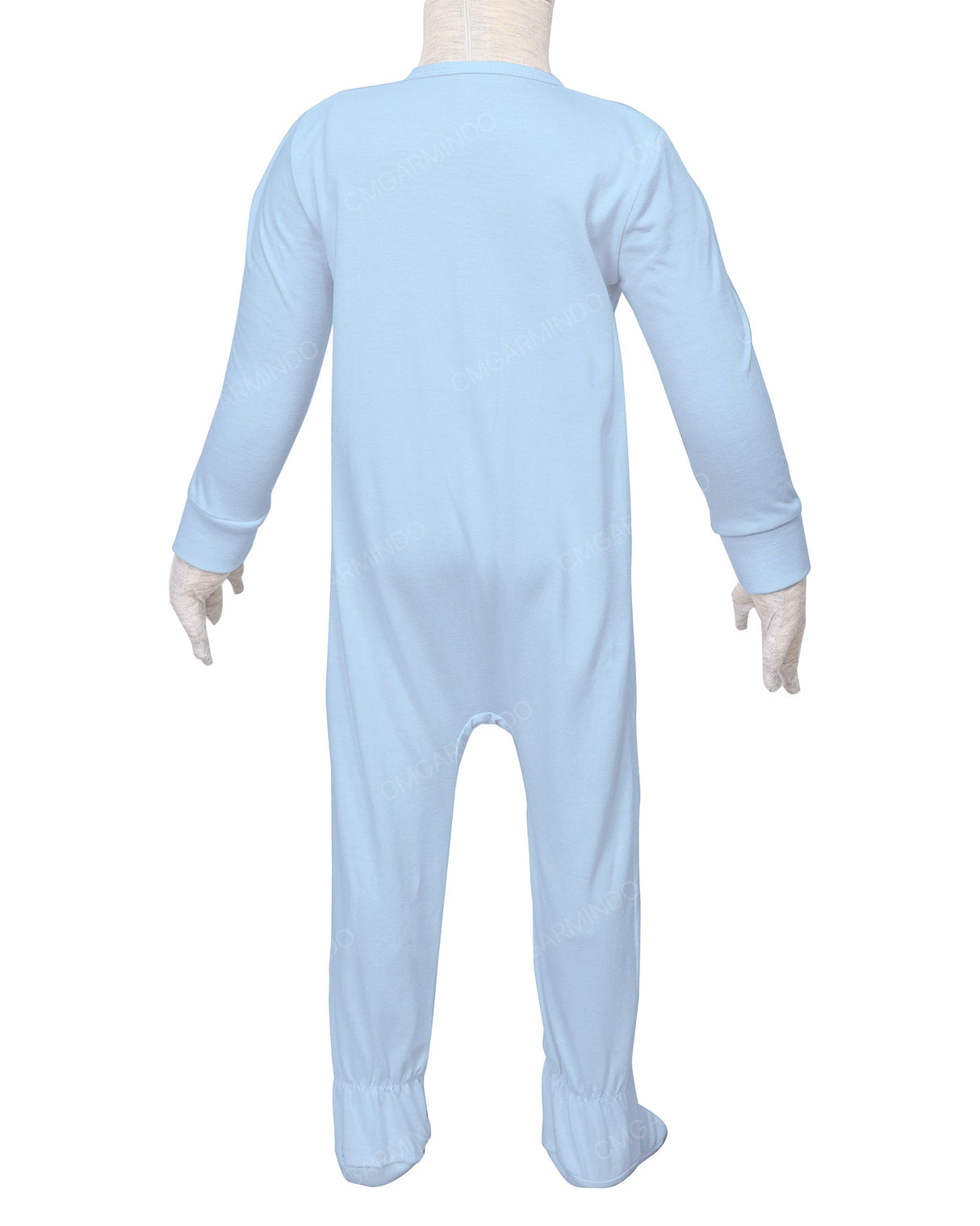 Long Sleeve Zip-Up Pants Feet Onesie