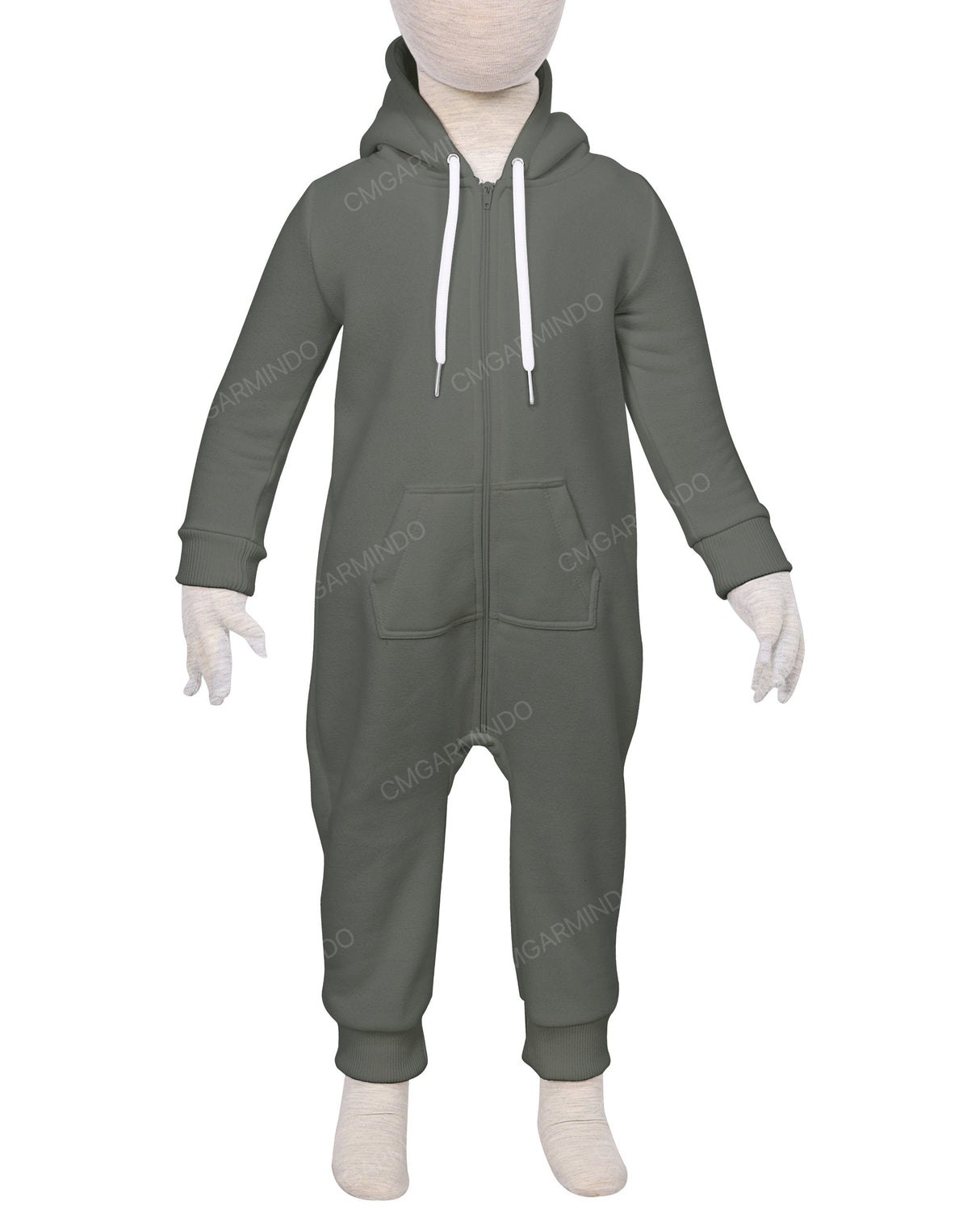 Long Sleeve Hoodie Zip-Up Pants Onesie