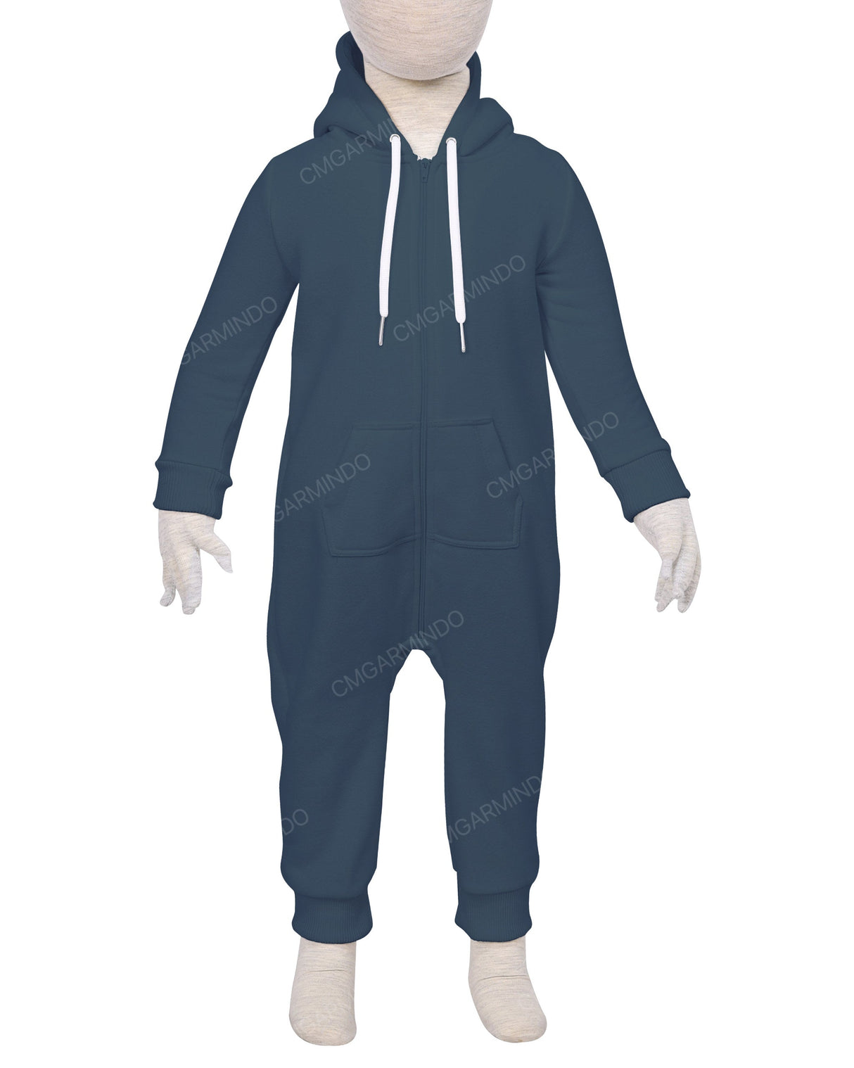 Long Sleeve Hoodie Zip-Up Pants Onesie
