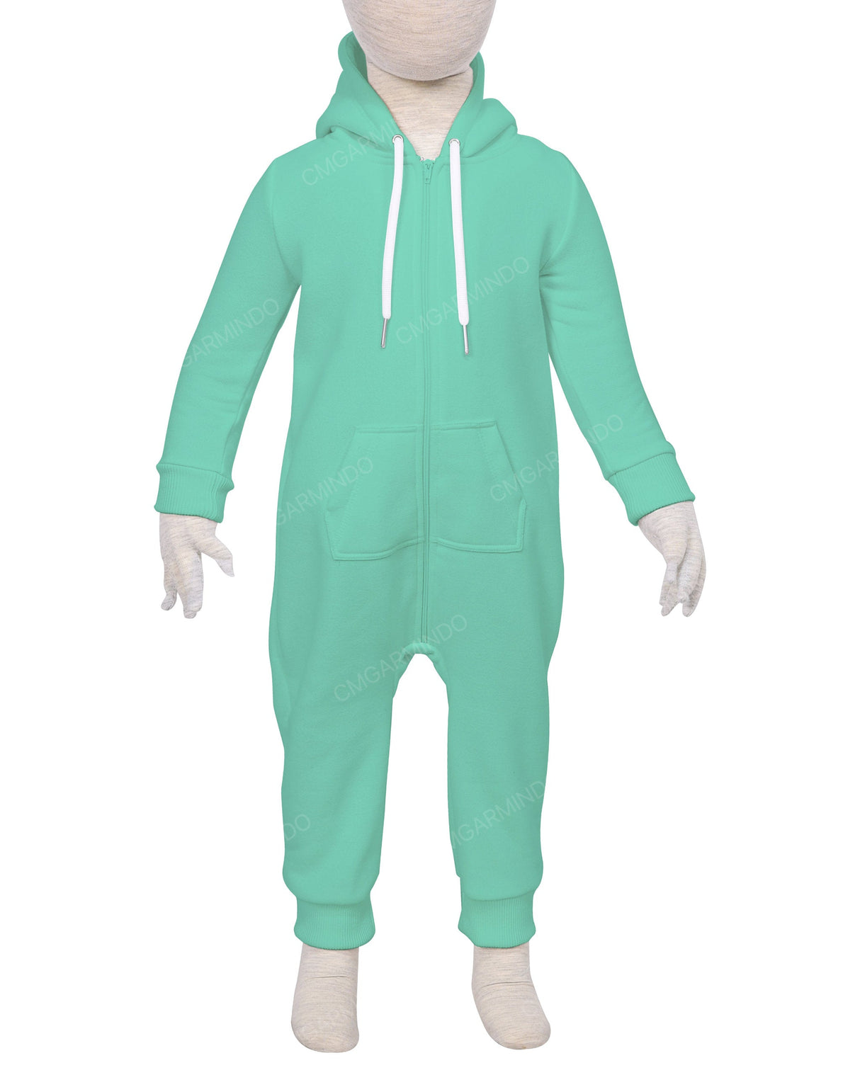 Long Sleeve Hoodie Zip-Up Pants Onesie