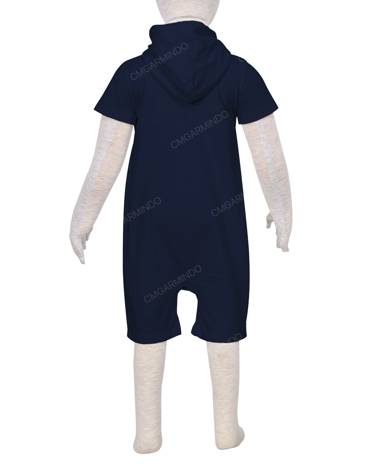 Short Sleeve Hoodie Zip-Up Shorts Onesie