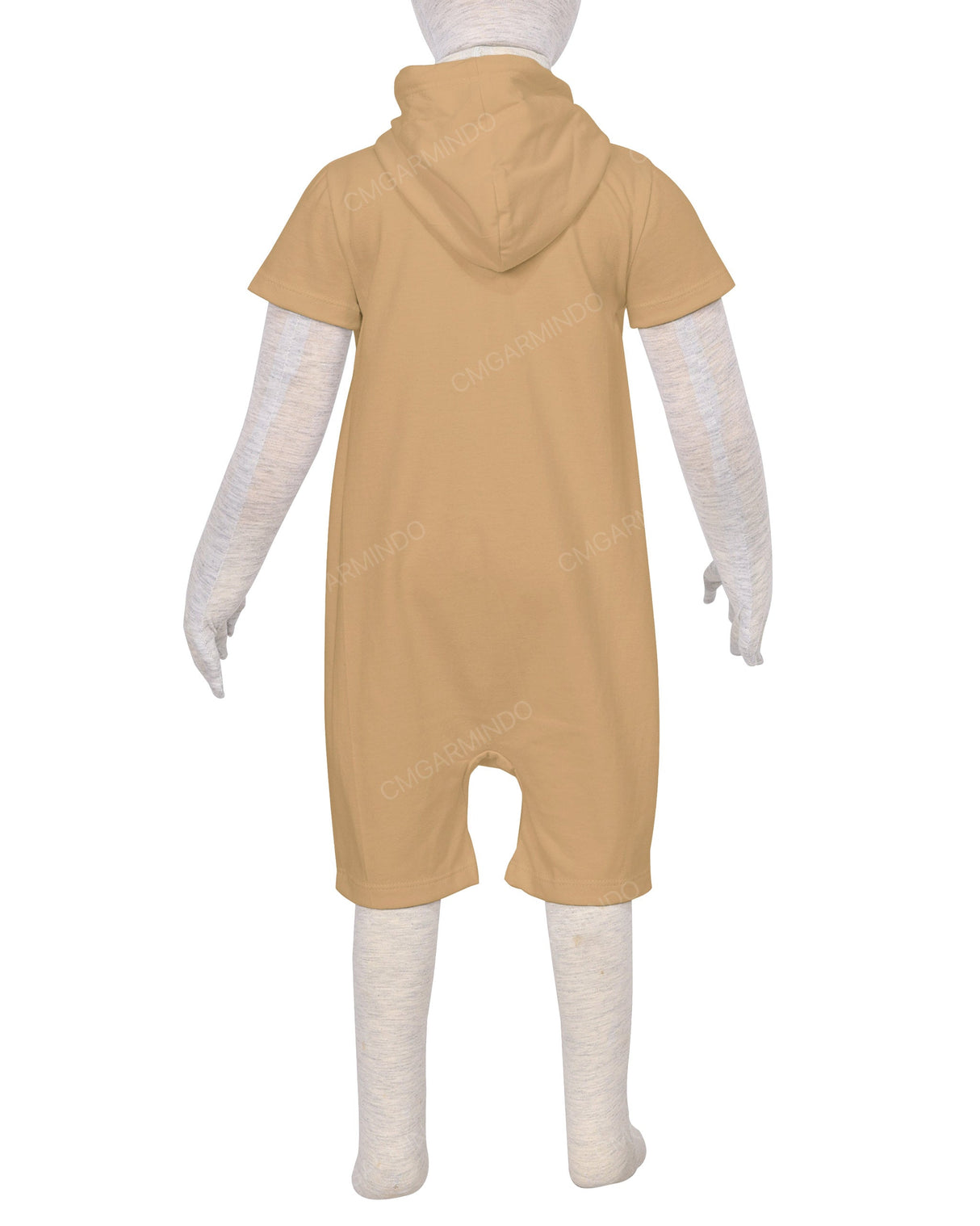 Short Sleeve Hoodie Zip-Up Shorts Onesie