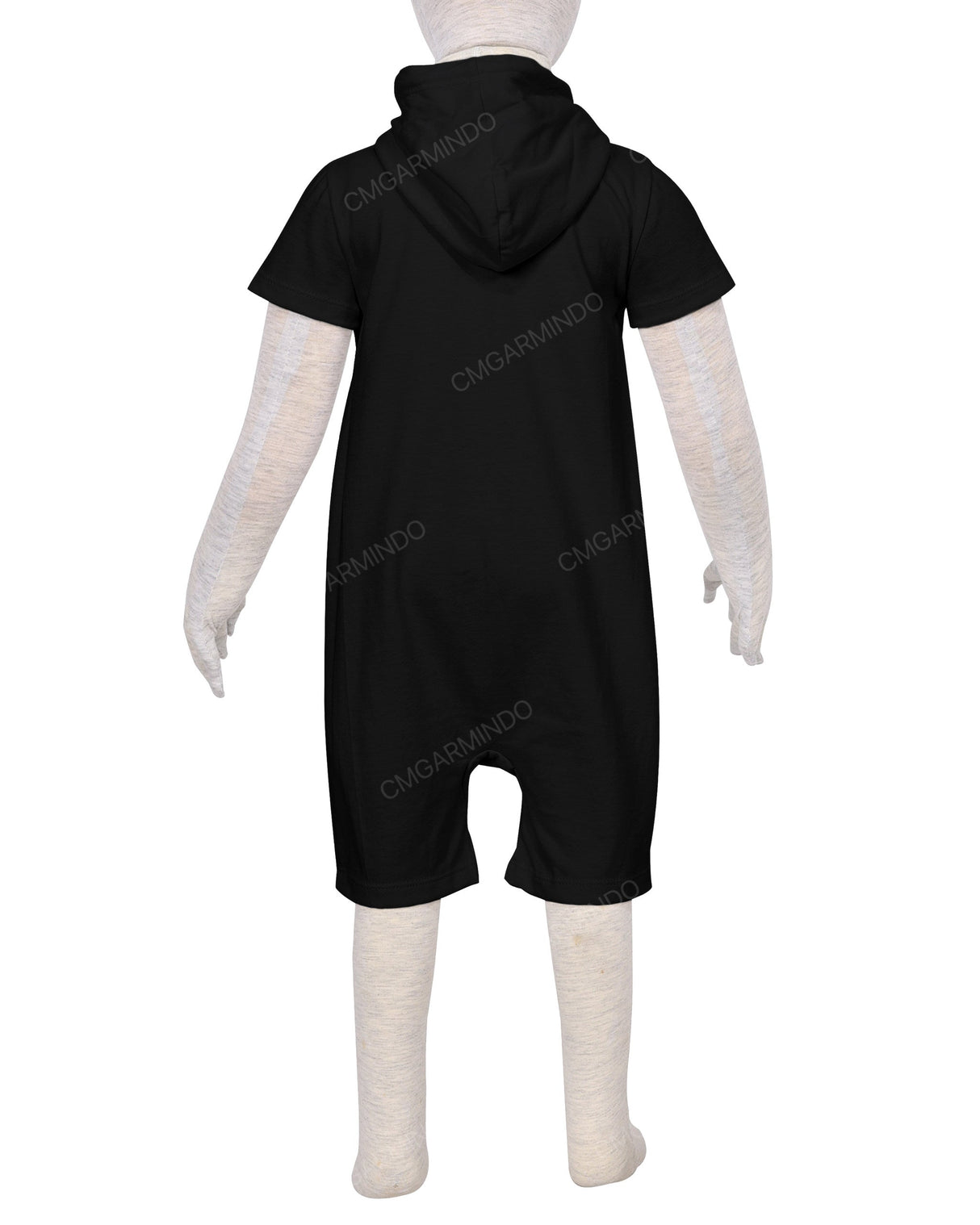 Short Sleeve Hoodie Zip-Up Shorts Onesie