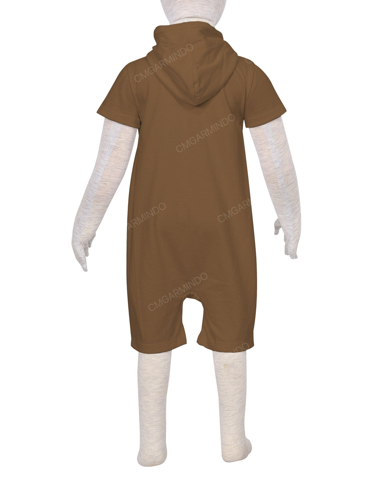 Short Sleeve Hoodie Zip-Up Shorts Onesie
