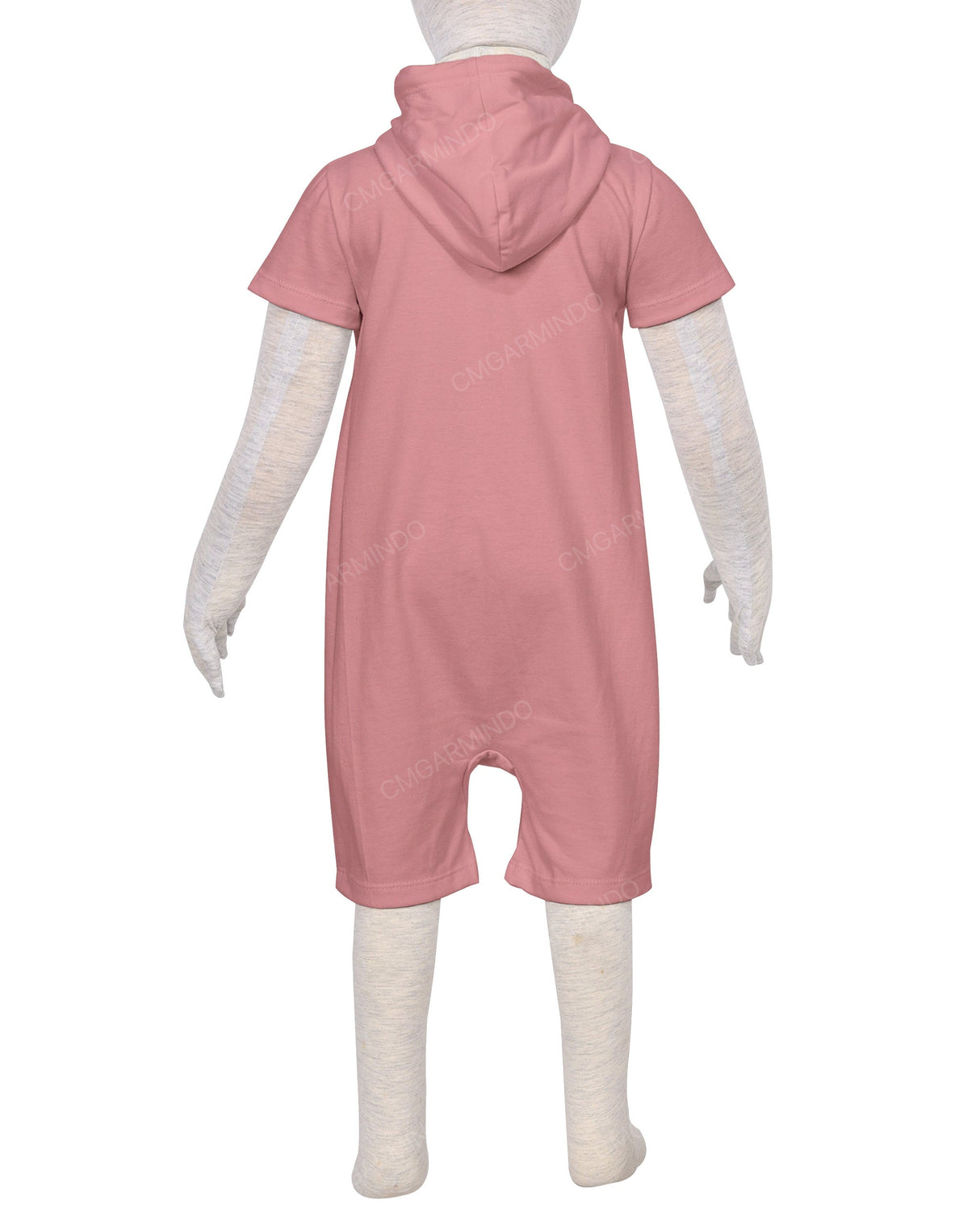 Short Sleeve Hoodie Zip-Up Shorts Onesie