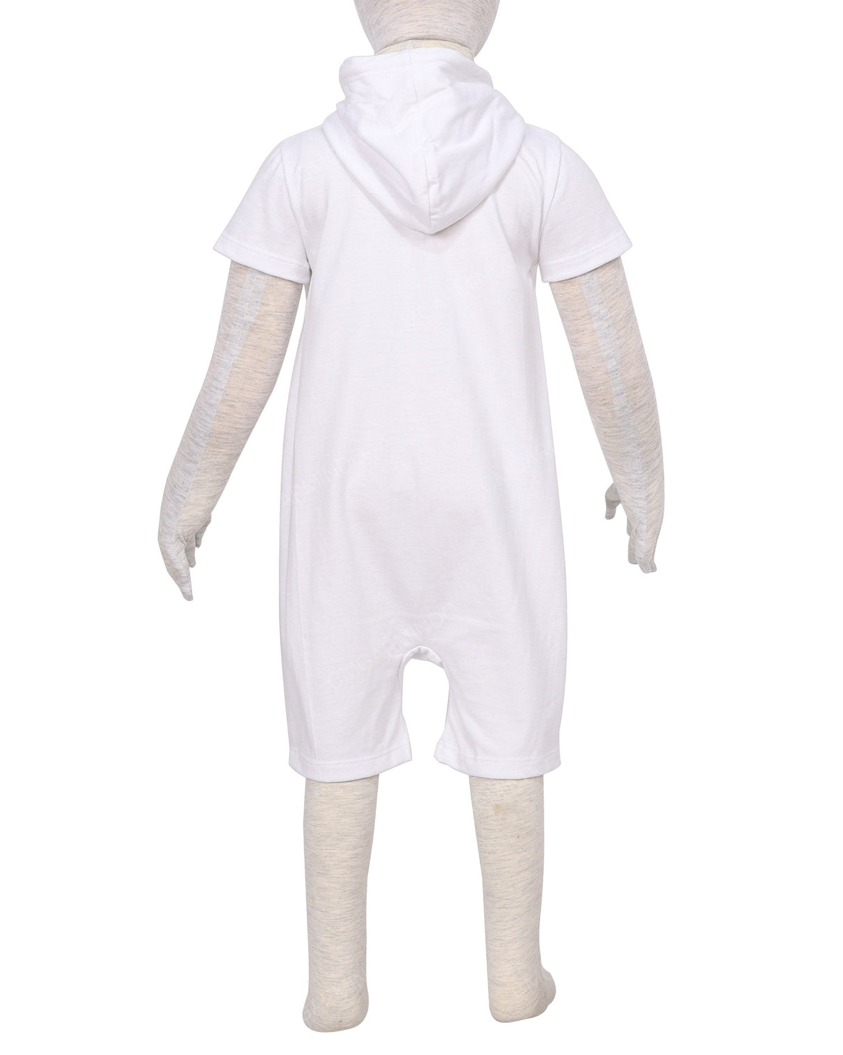 Short Sleeve Hoodie Zip-Up Shorts Onesie