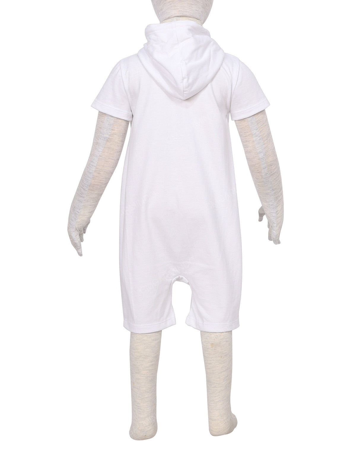 Short Sleeve Hoodie Zip-Up Shorts Onesie