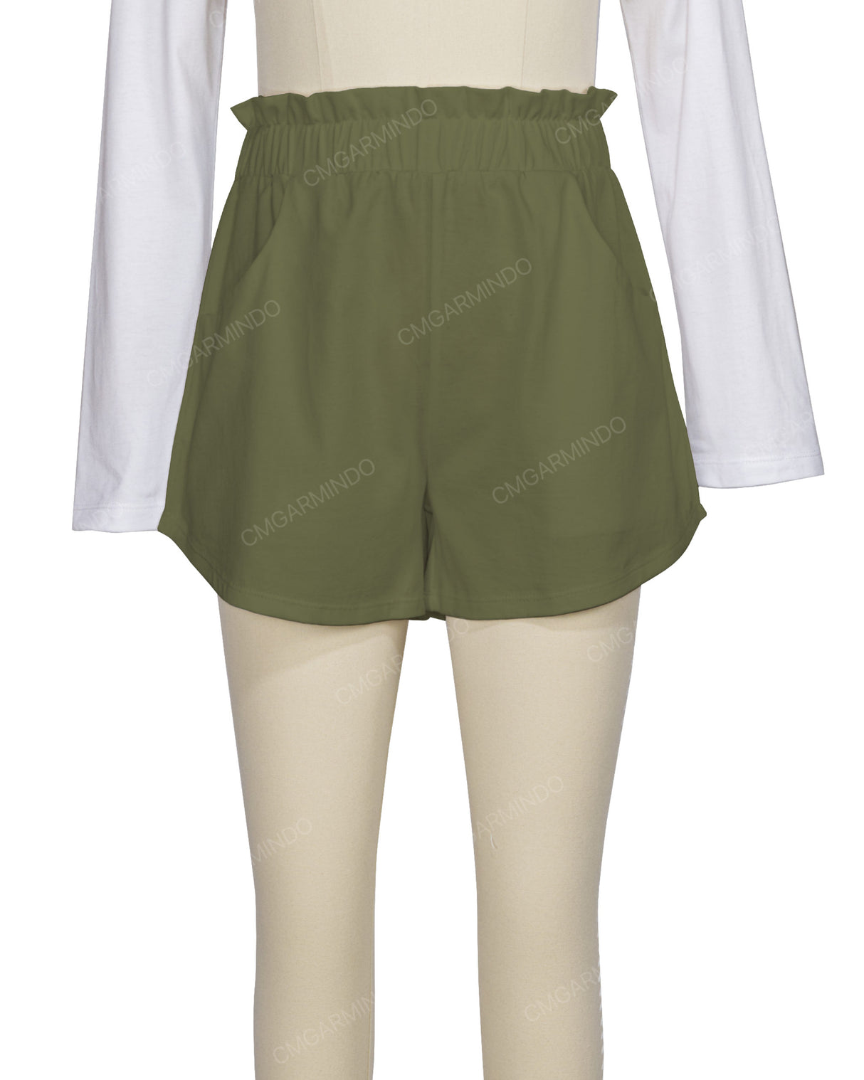 Ruffle Waist Shorts
