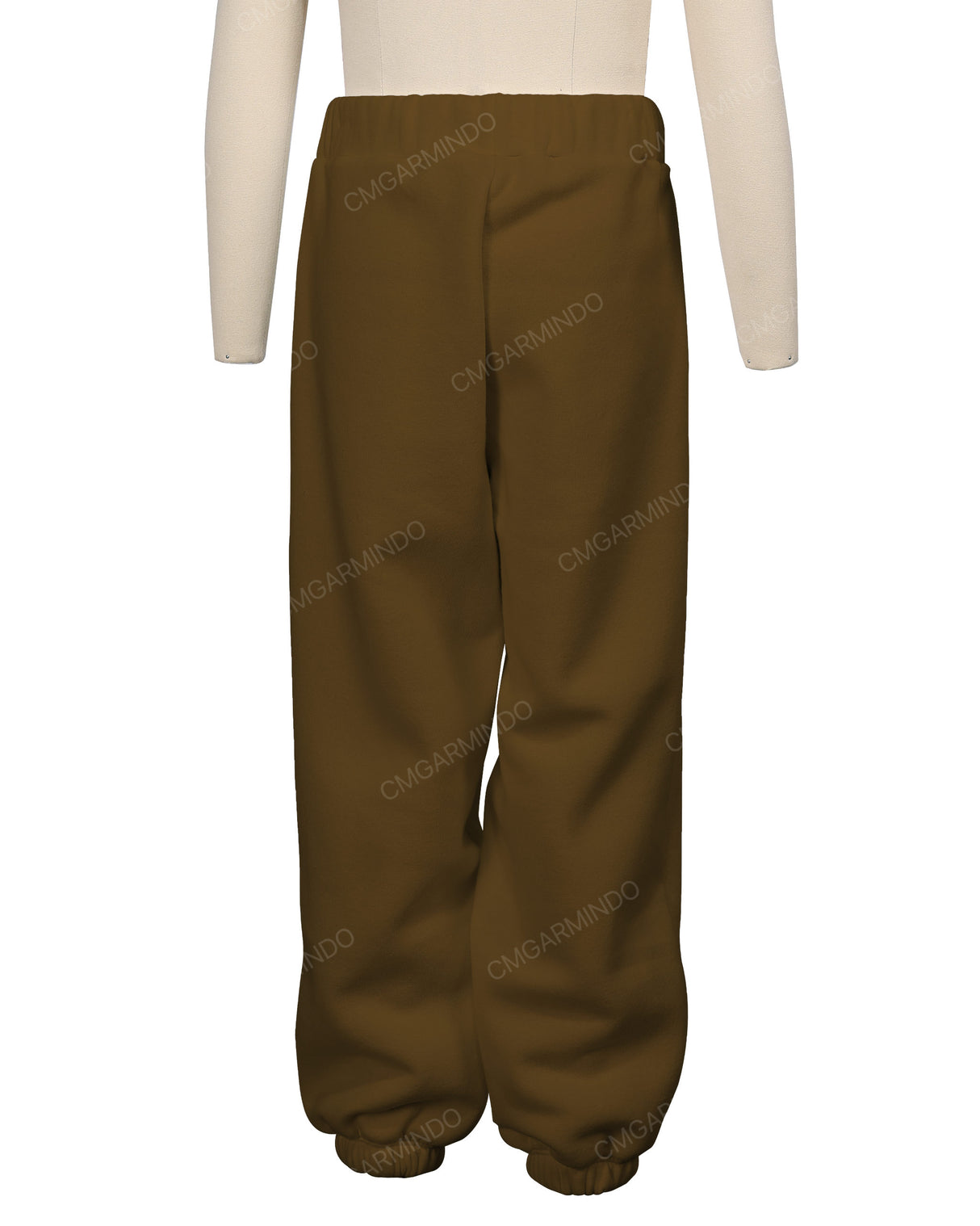Elastic Folded Hem Sweatpants