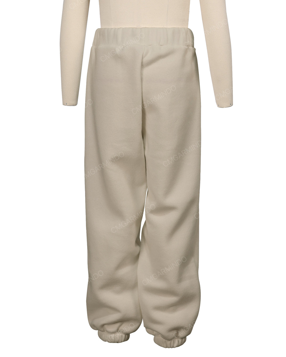 Elastic Folded Hem Sweatpants