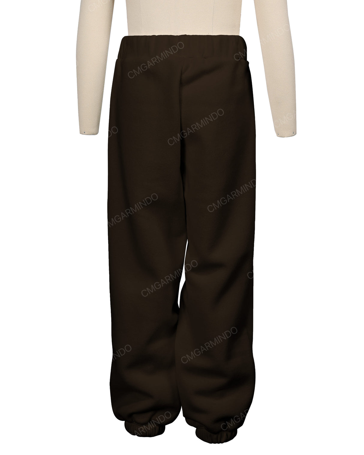 Elastic Folded Hem Sweatpants
