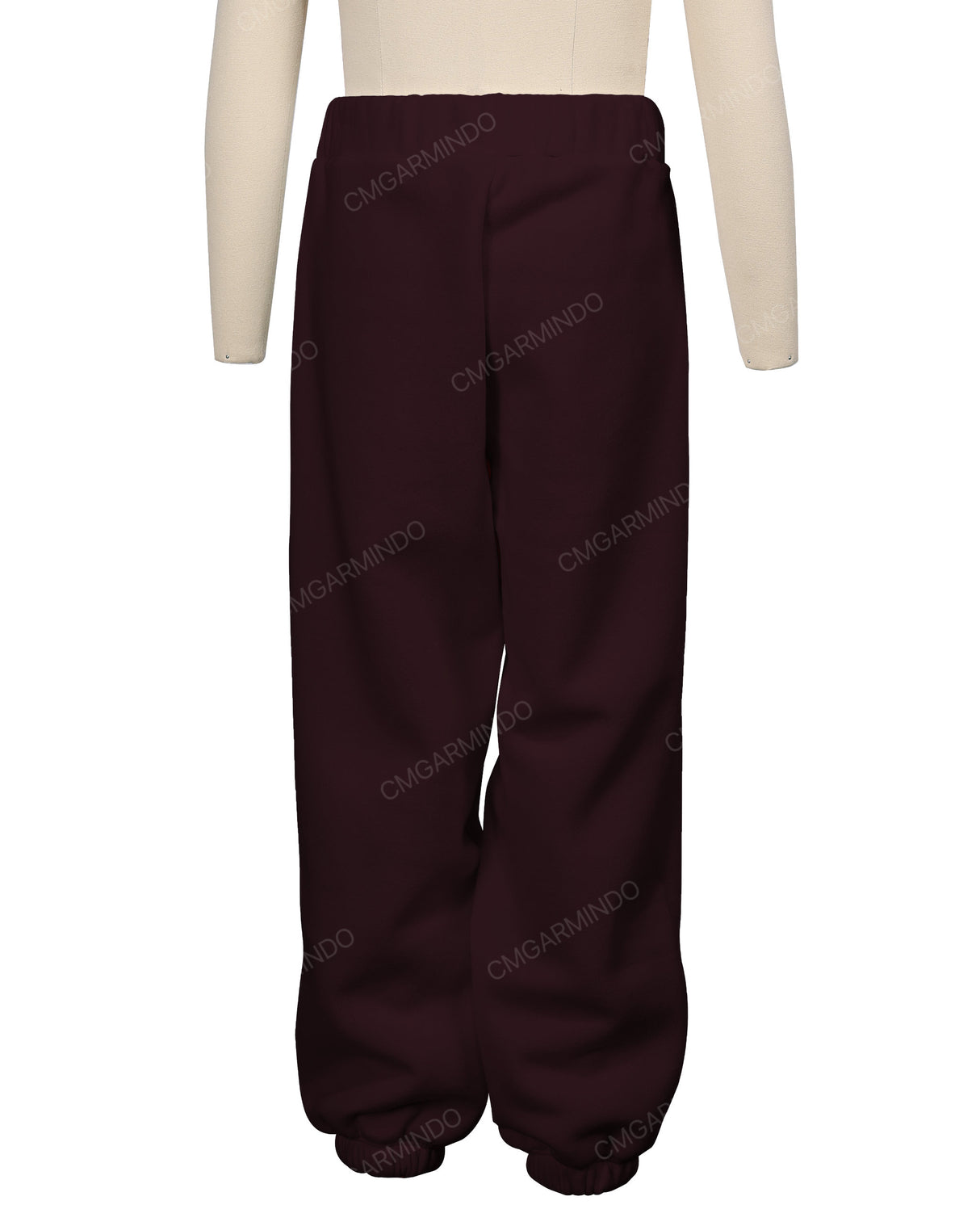Elastic Folded Hem Sweatpants