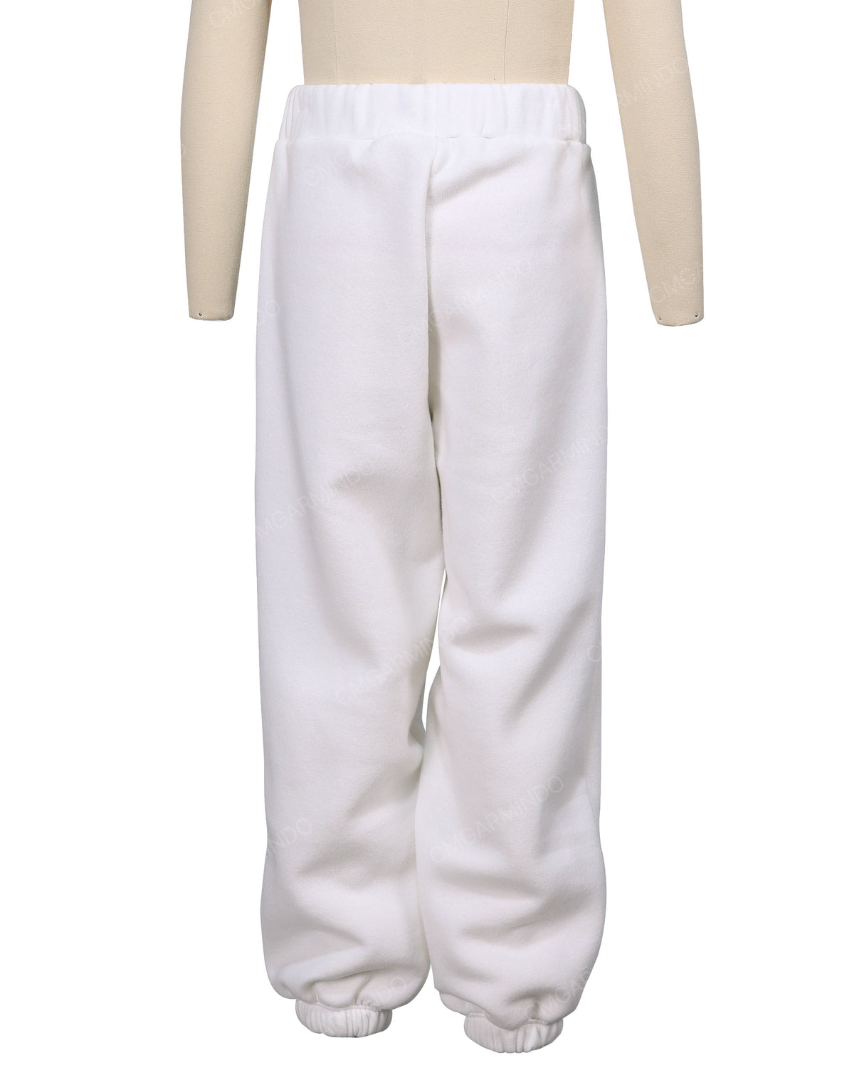 Elastic Folded Hem Sweatpants