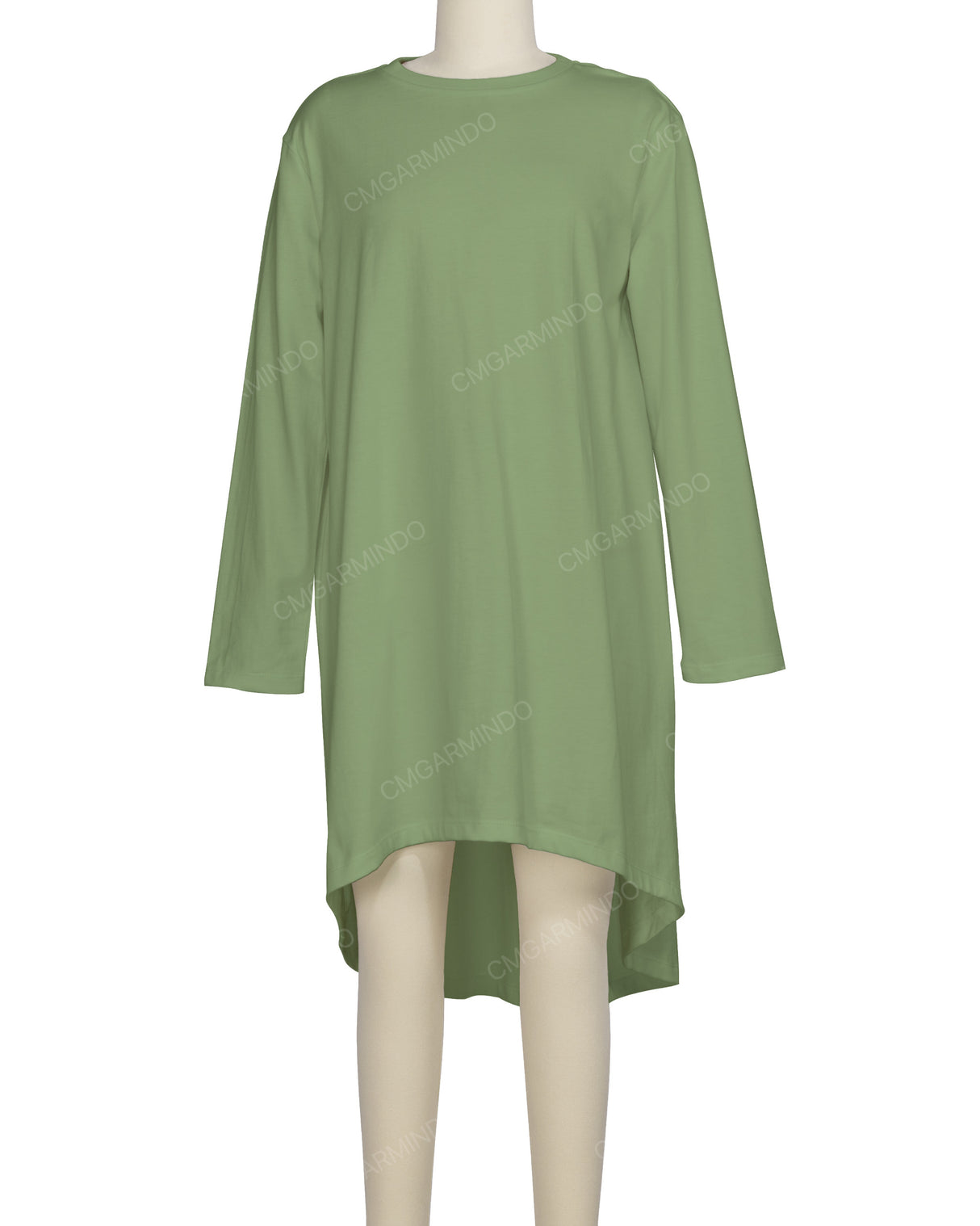 Long Sleeve Asymmetrical Dress