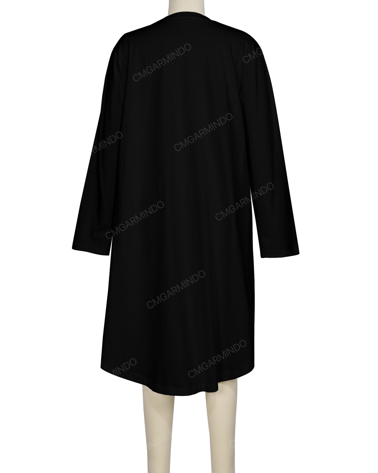Long Sleeve Asymmetrical Dress