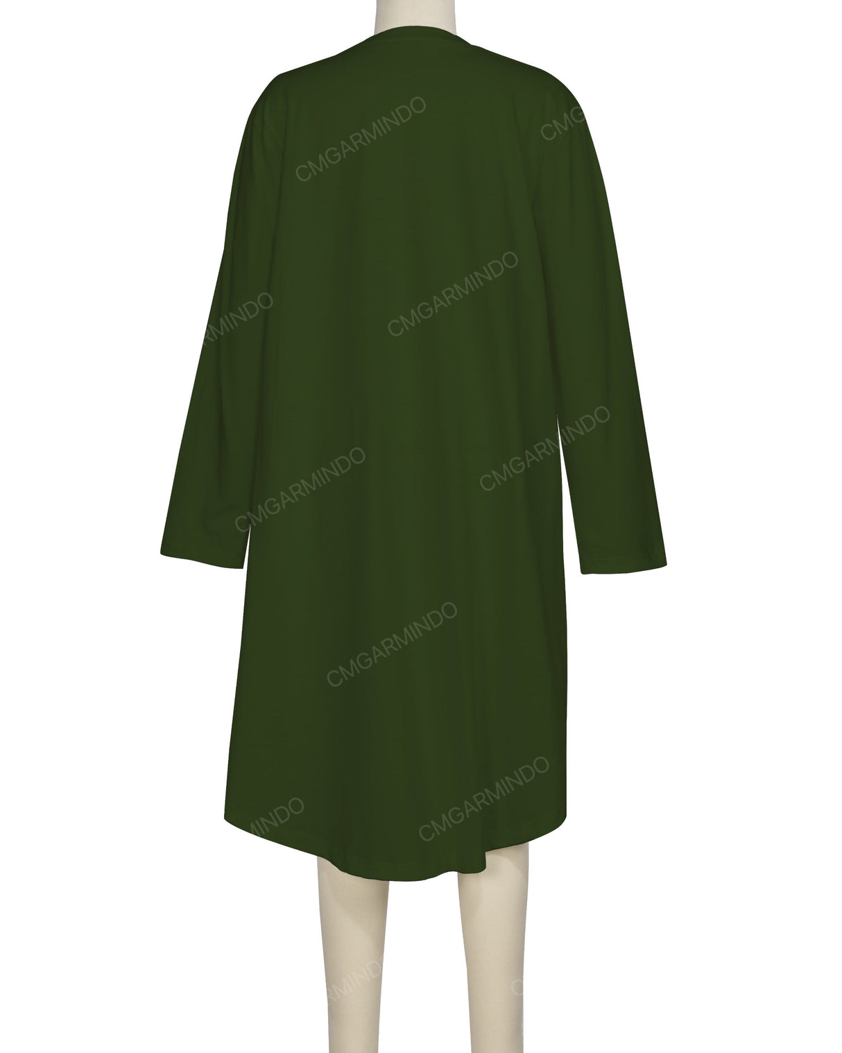 Long Sleeve Asymmetrical Dress