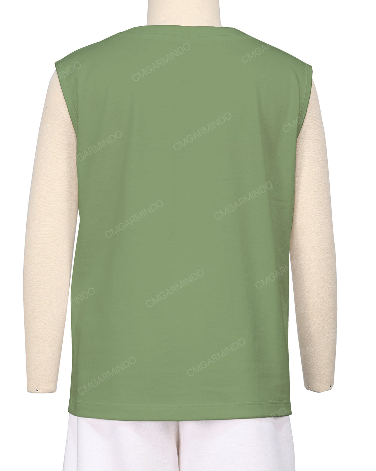Sleeveless Crew Neck T-Shirt