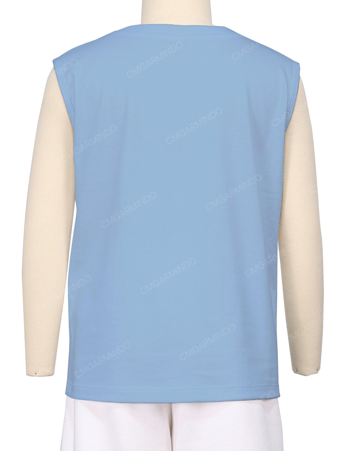 Sleeveless Crew Neck T-Shirt