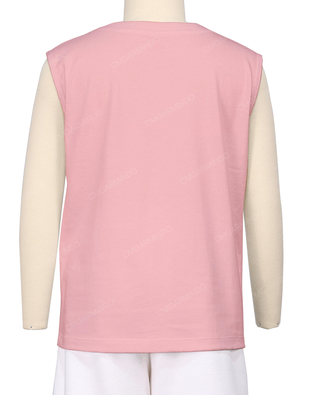 Sleeveless Crew Neck T-Shirt