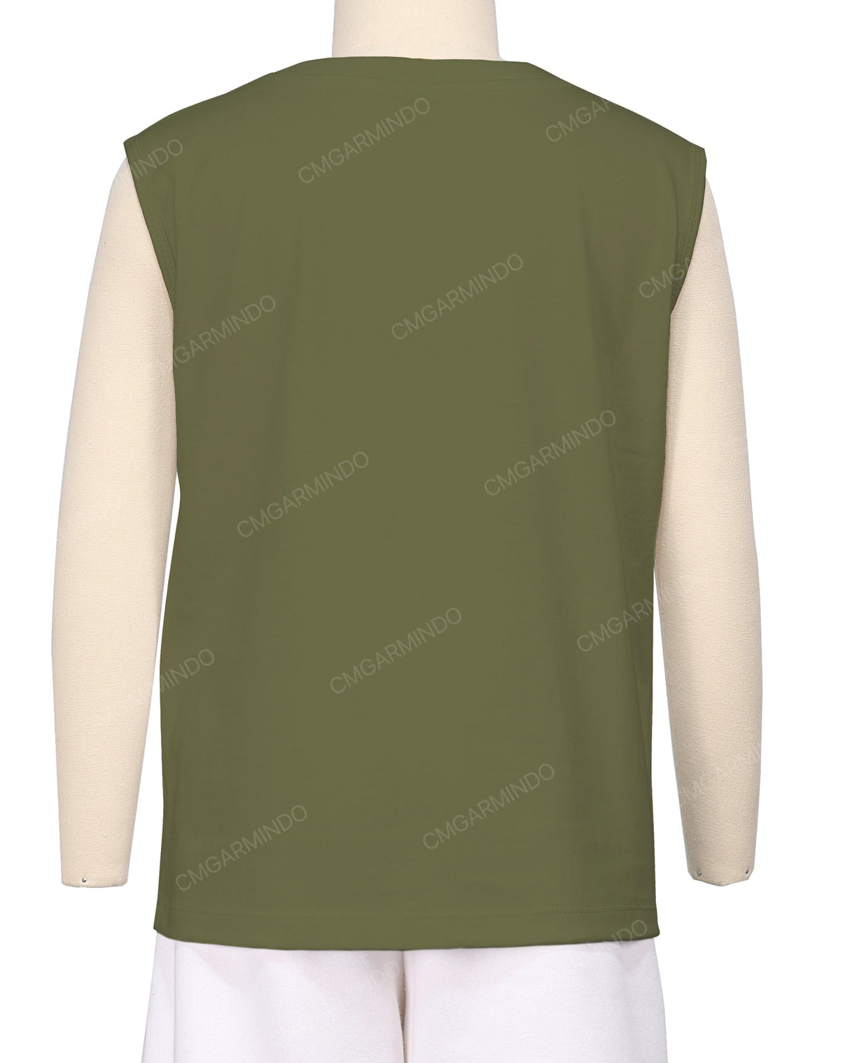 Sleeveless Crew Neck T-Shirt
