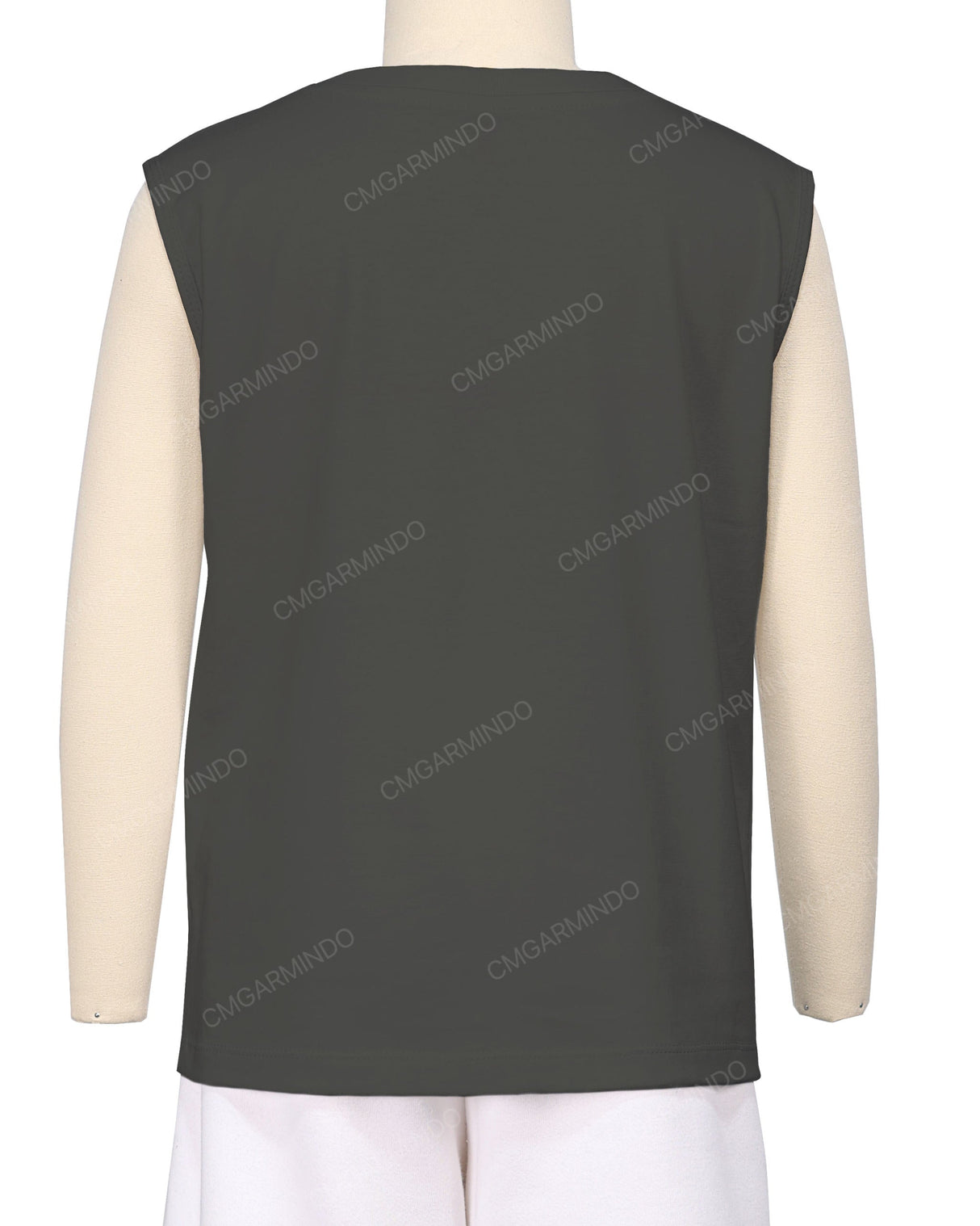 Sleeveless Crew Neck T-Shirt
