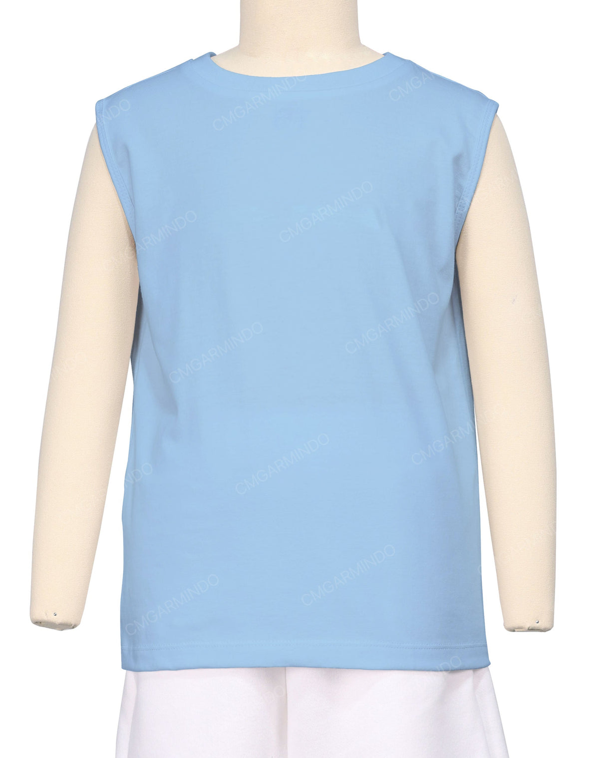 Sleeveless Crew Neck T-Shirt