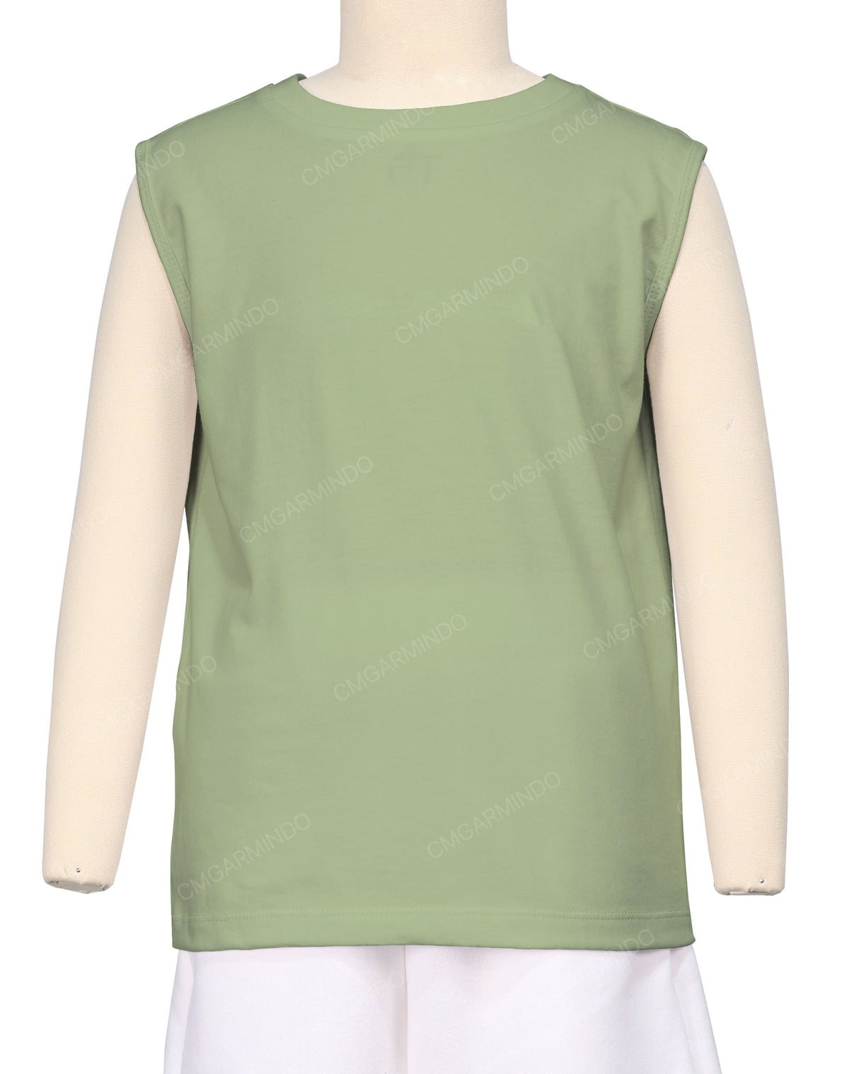 Sleeveless Crew Neck T-Shirt