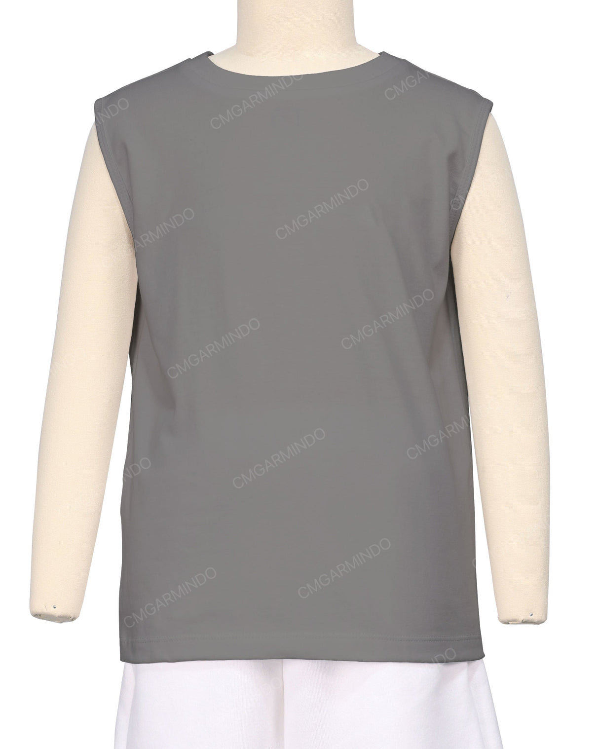 Sleeveless Crew Neck T-Shirt