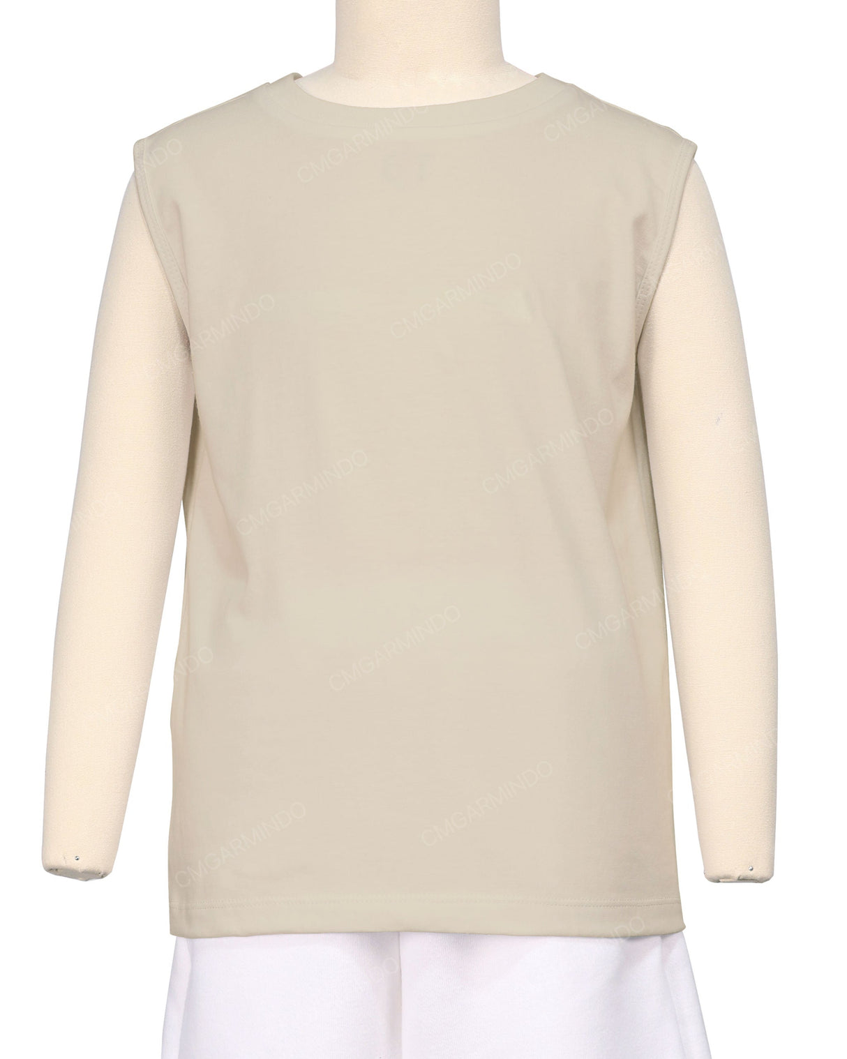 Sleeveless Crew Neck T-Shirt