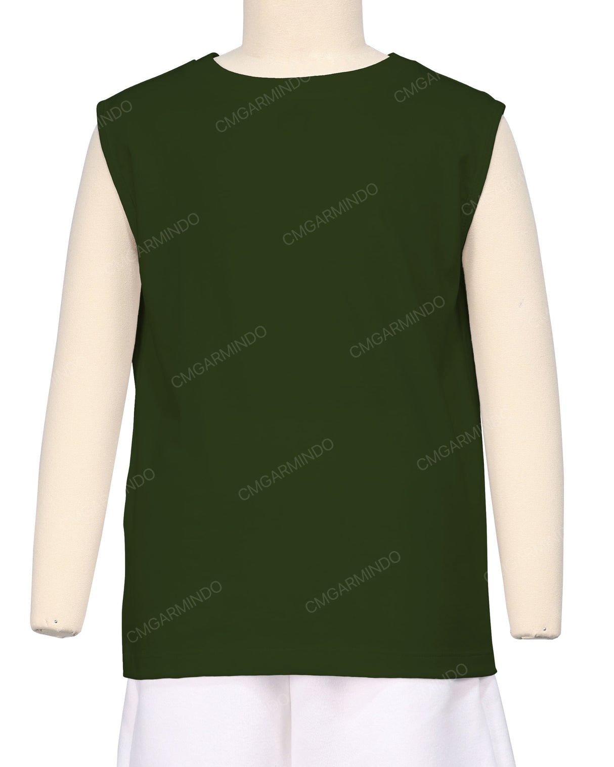 Sleeveless Crew Neck T-Shirt