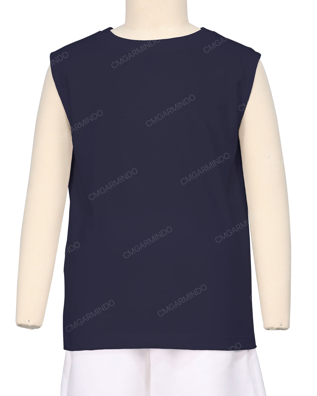 Sleeveless Crew Neck T-Shirt