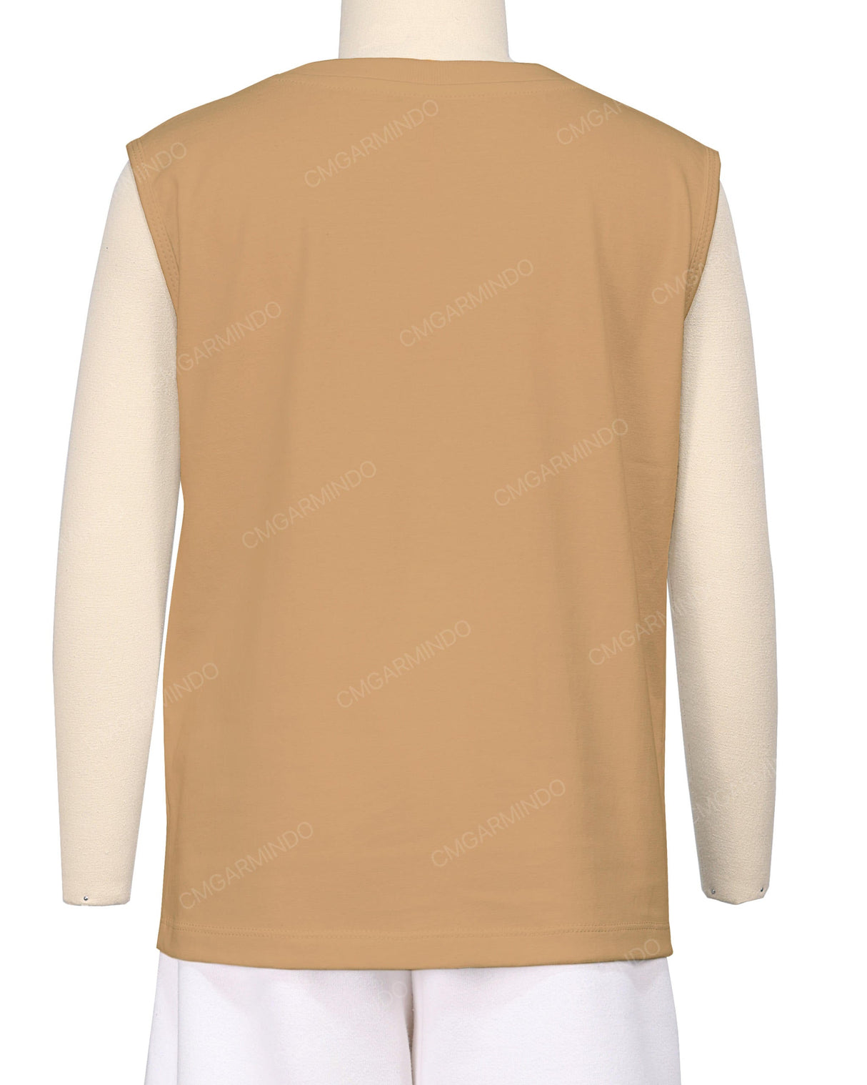 Sleeveless Crew Neck T-Shirt
