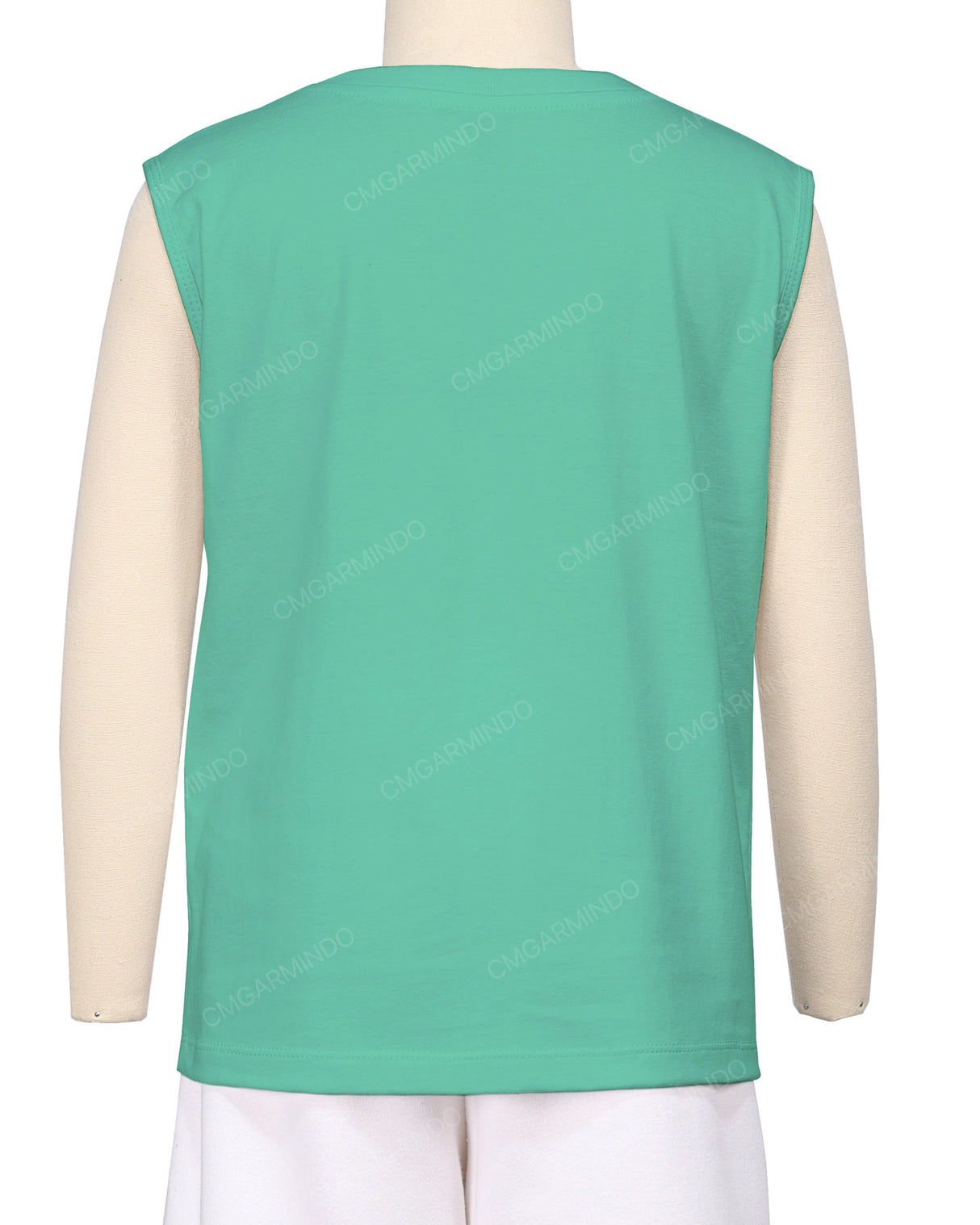 Sleeveless Crew Neck T-Shirt