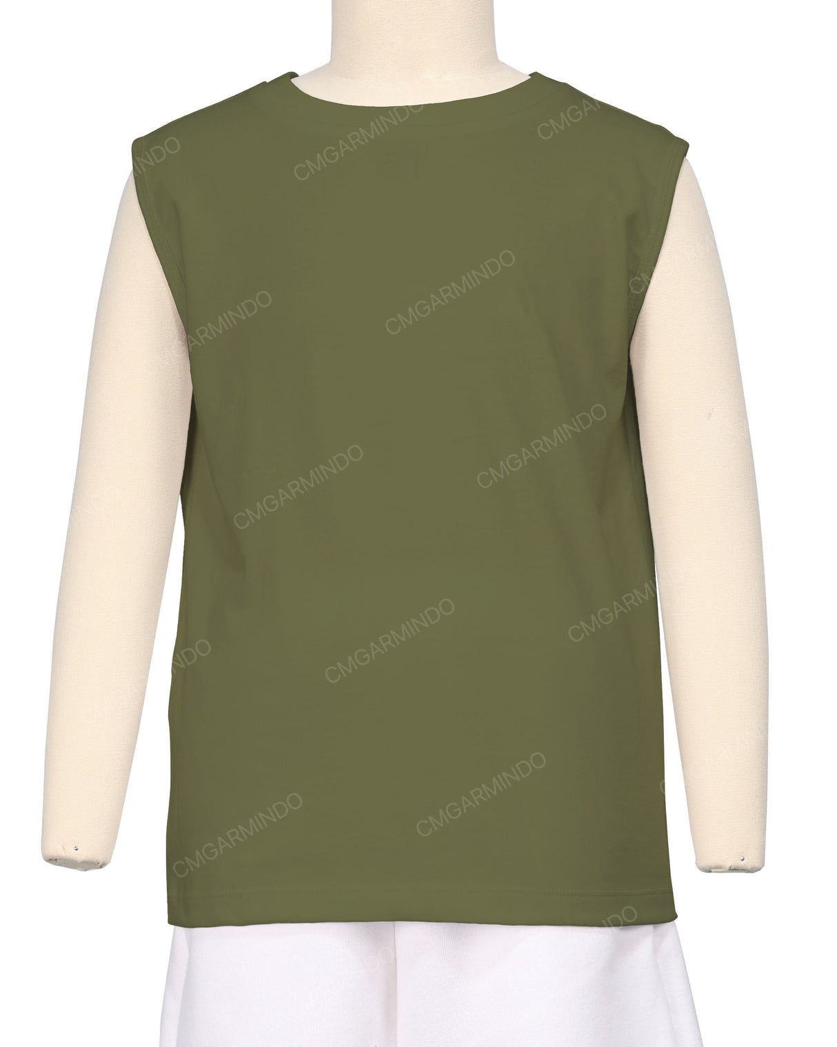 Sleeveless Crew Neck T-Shirt