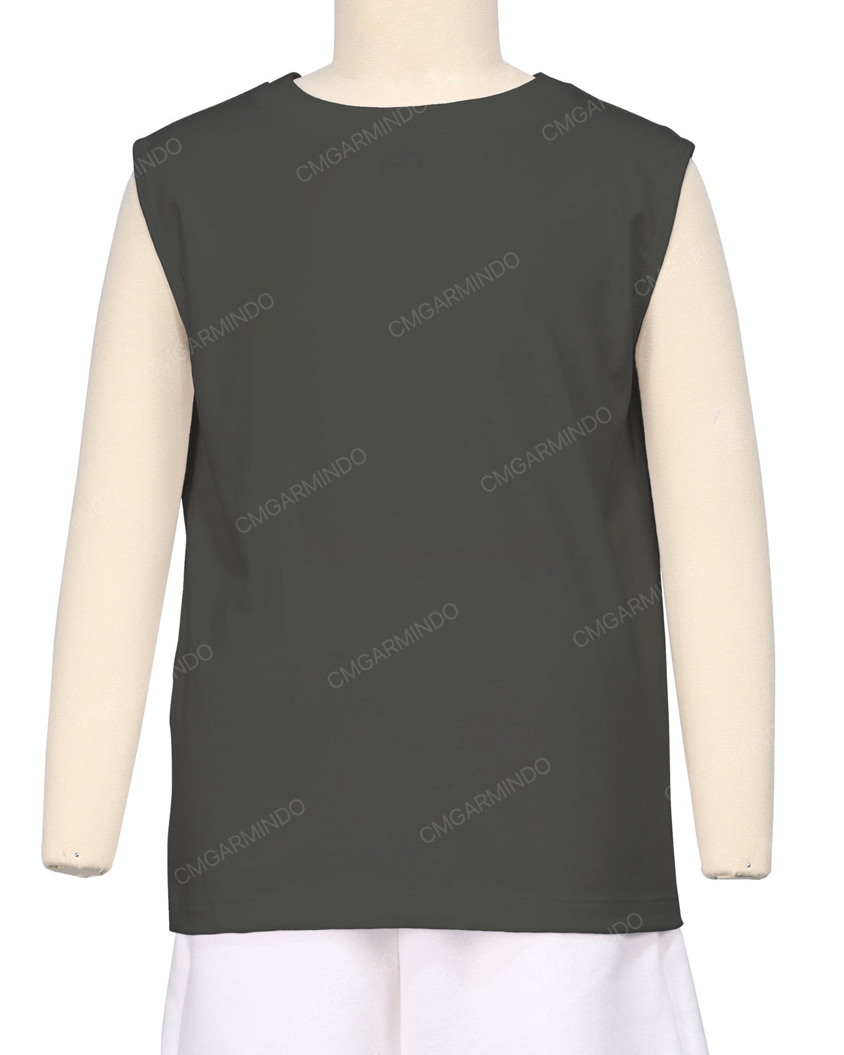 Sleeveless Crew Neck T-Shirt