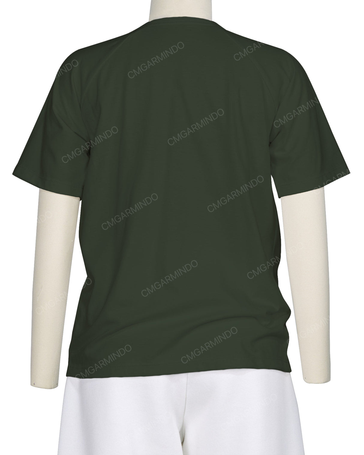 Button Shoulder Raglan T-Shirt