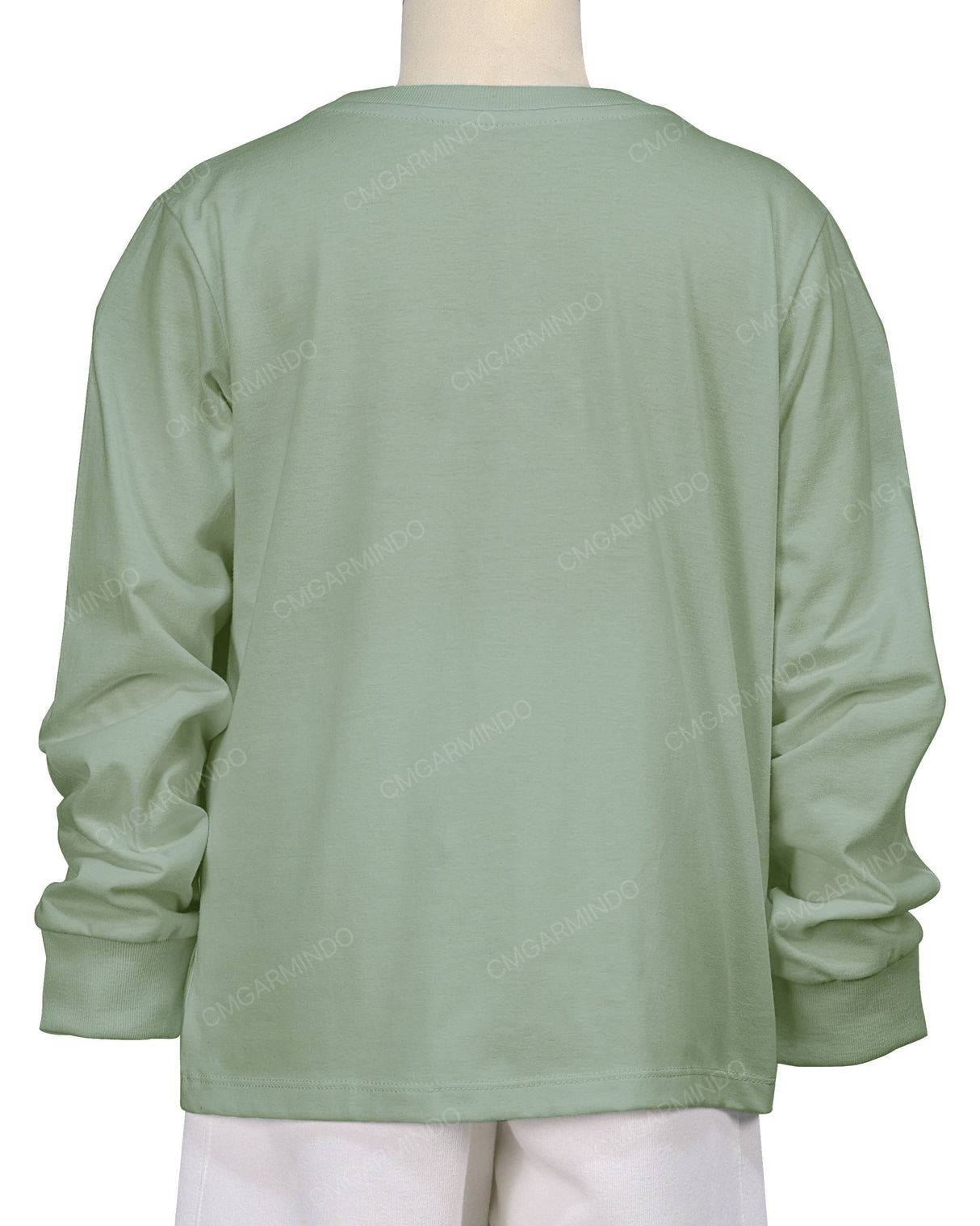 Ribbed Trim Long Sleeve T-Shirt