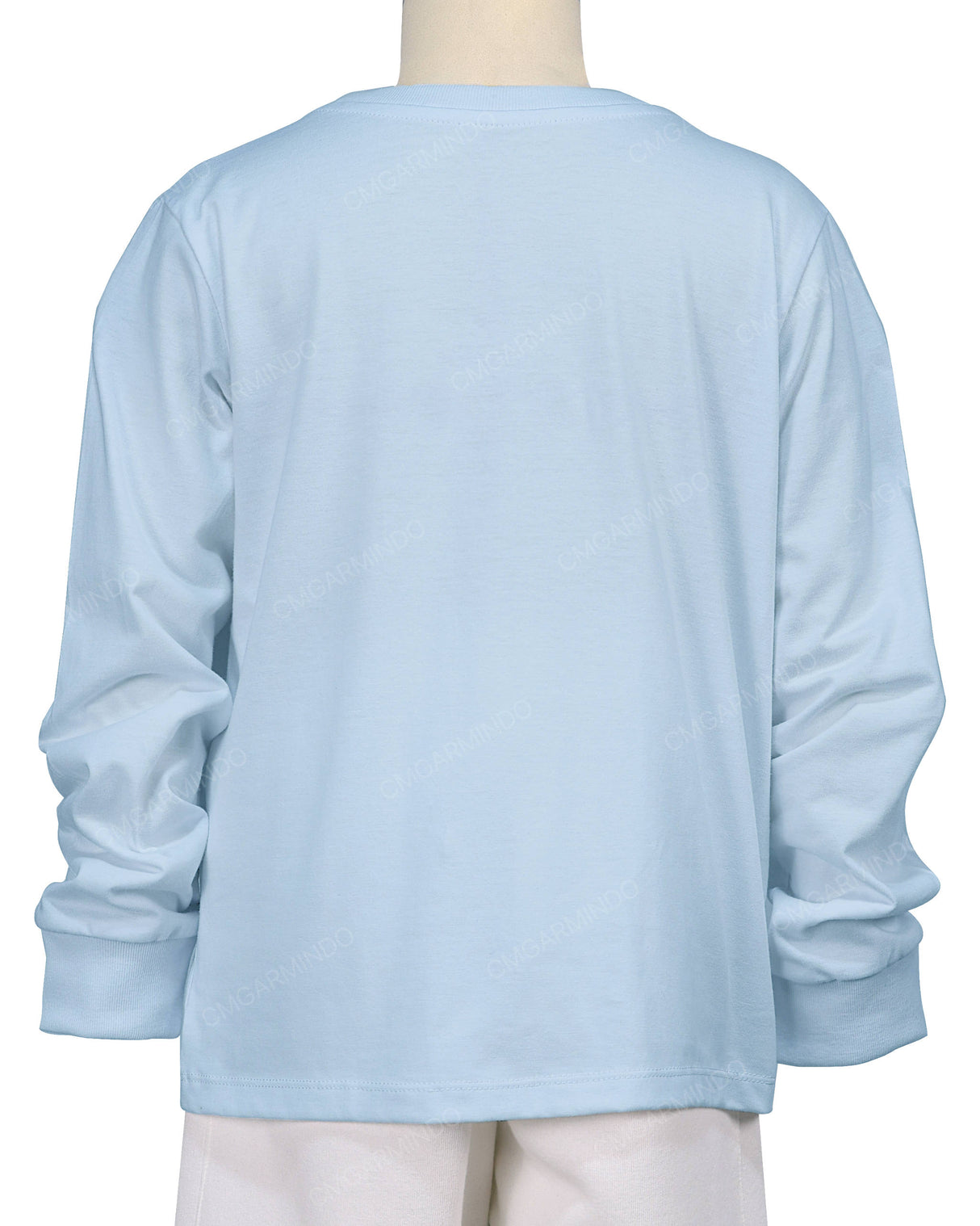 Ribbed Trim Long Sleeve T-Shirt