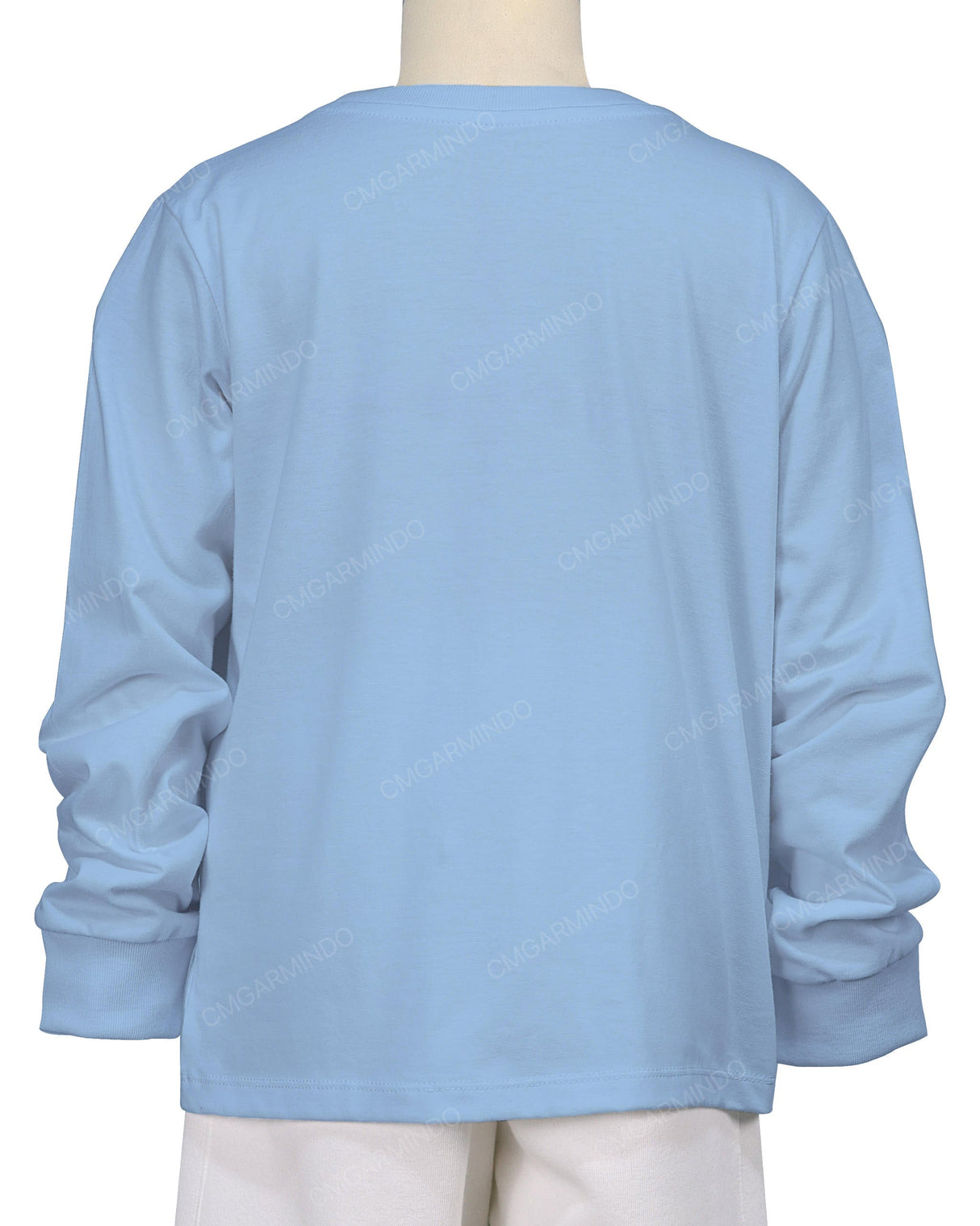 Ribbed Trim Long Sleeve T-Shirt