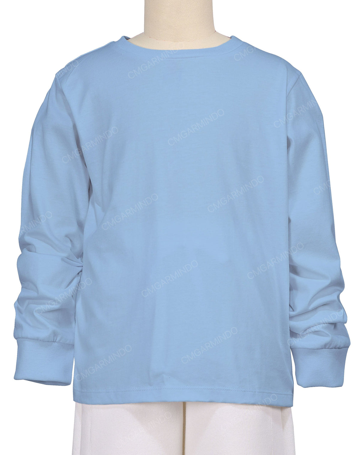 Ribbed Trim Long Sleeve T-Shirt