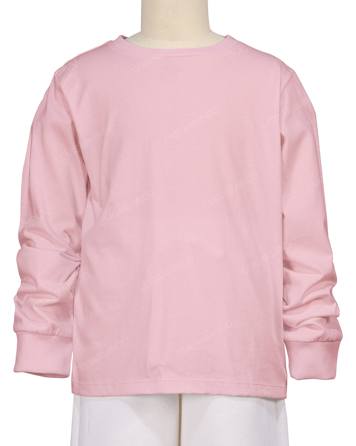 Ribbed Trim Long Sleeve T-Shirt